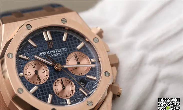 Audemars Piguet Royal Oak Chronograph 26331OR.OO.D315CR.01 OM Factory 1:1 Best Edition Replica Watch Blue Strap